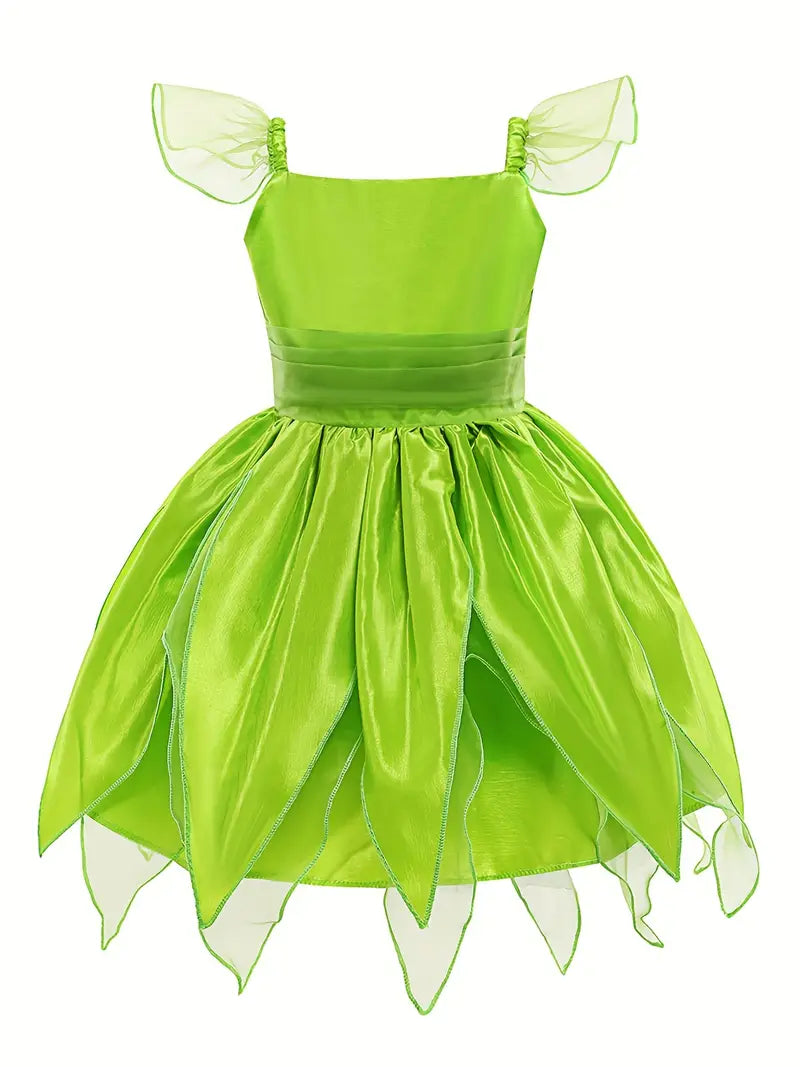 Glowing short-sleeve TinkerBell Costume with Accessories