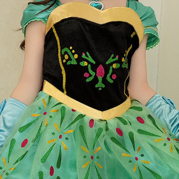Anna LED Snow Princess Costume For Girl - Uporpor