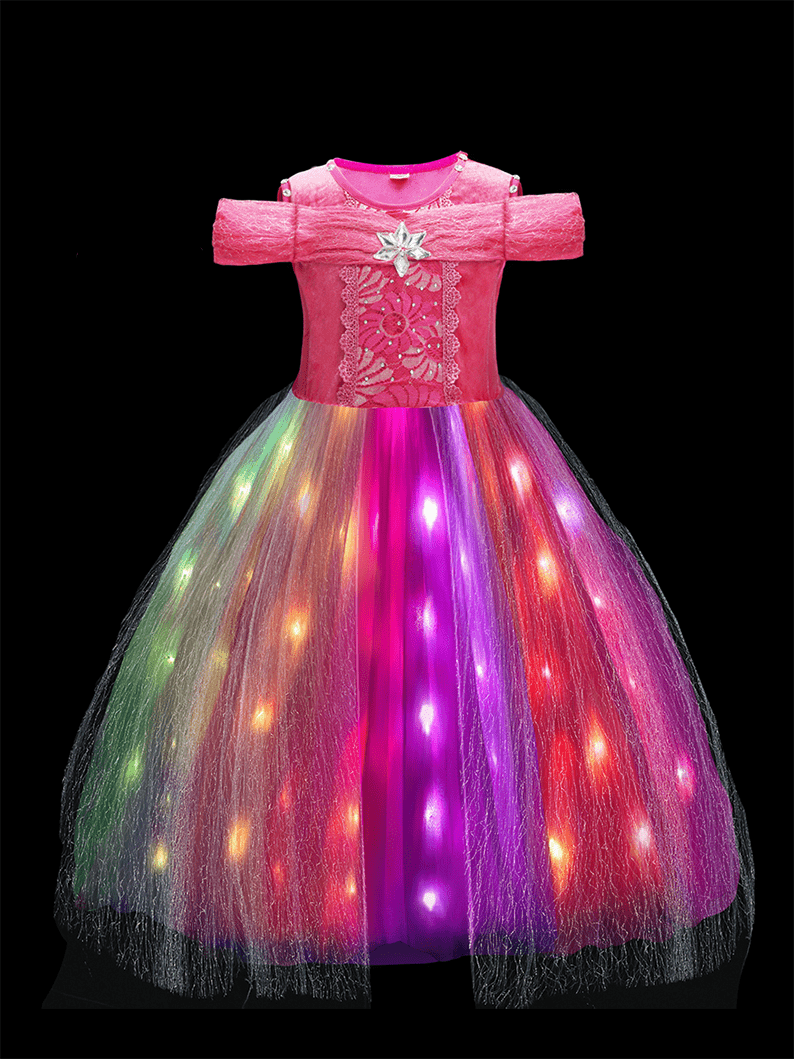 Beauty Princess Sleeping Magical Multi - LED Light Dress - Uporpor