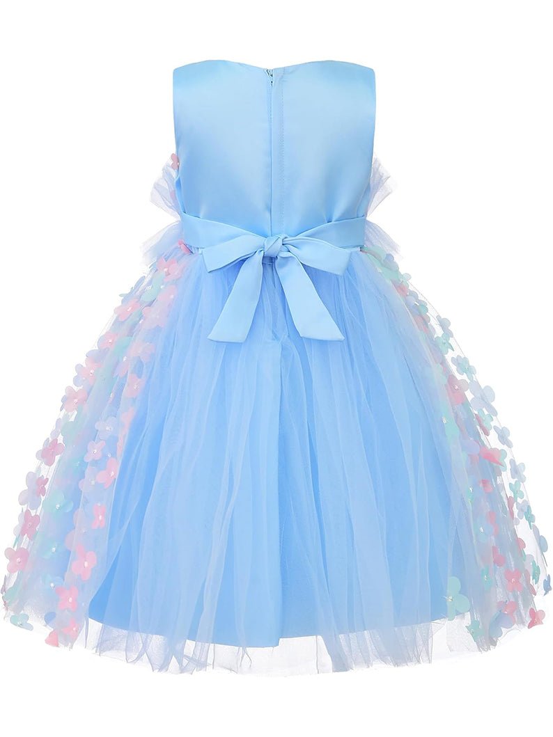 Butterfly Flower Sleeveless Light Up Mesh Princess Dress Clothes - Uporpor