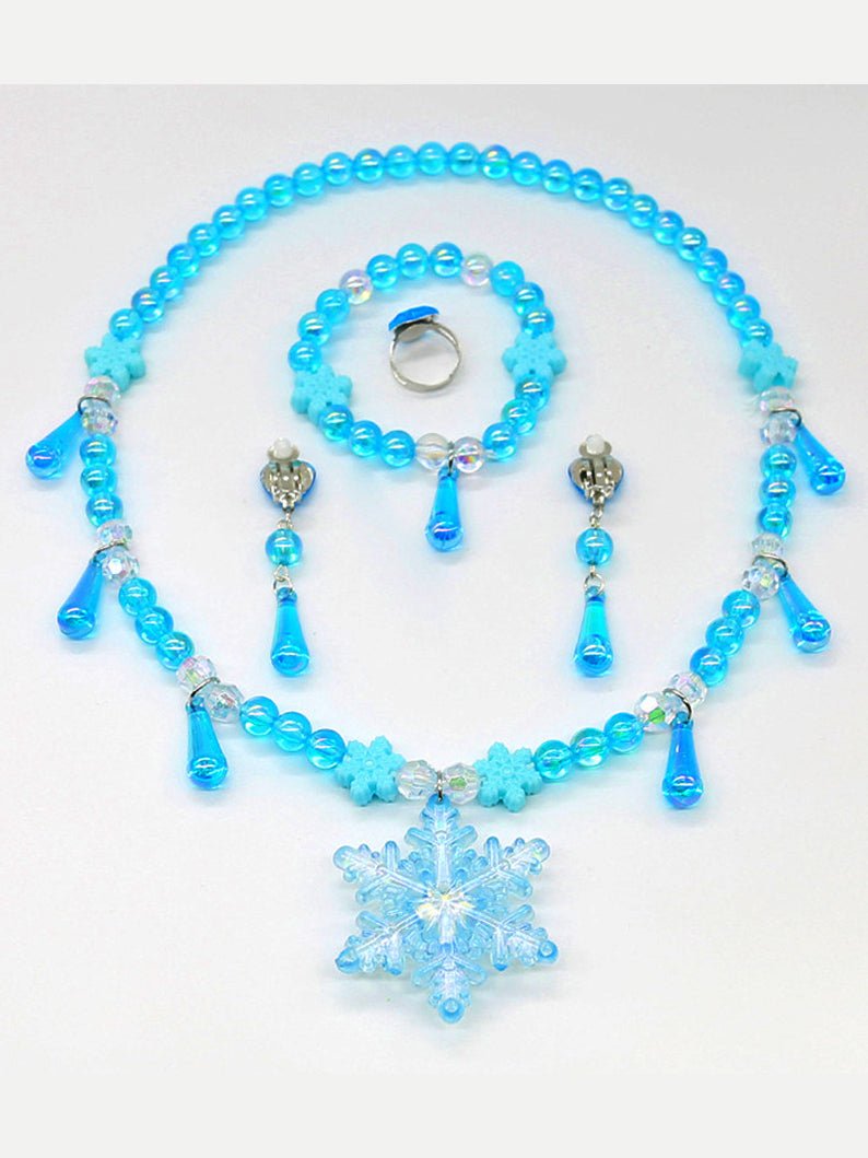 Elsa Snowflake Princess Accessories Set（4 Set） - Uporpor