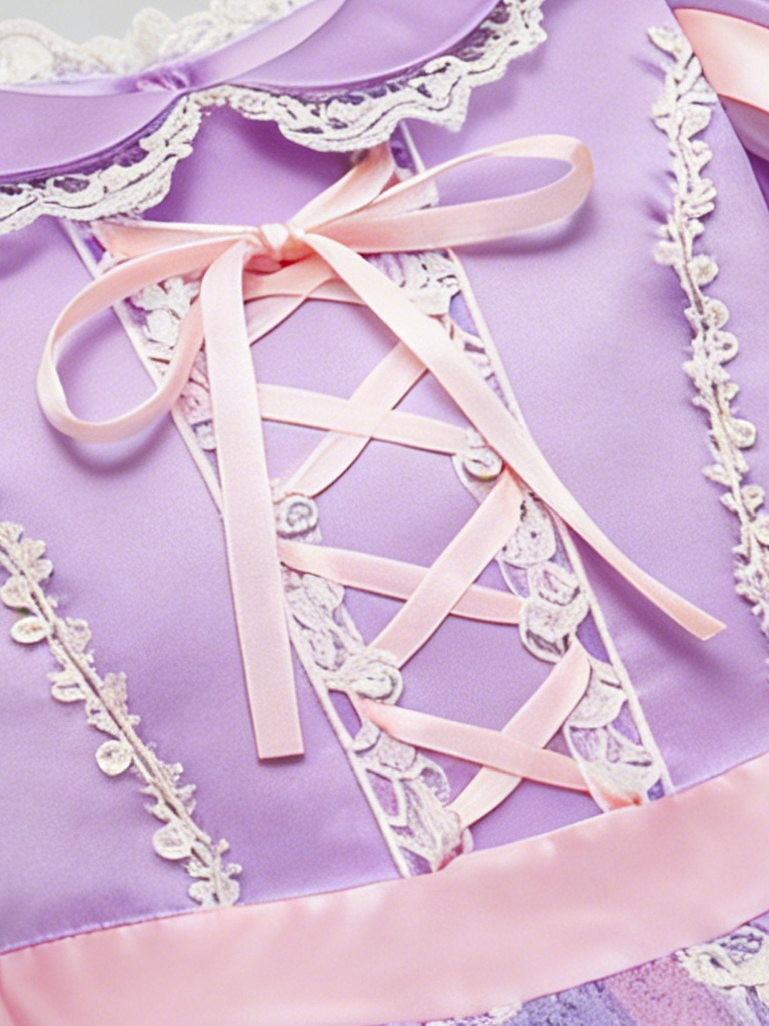 Enchanted Light Up Purple Princess Dress for Girls Birthday Party - Uporpor