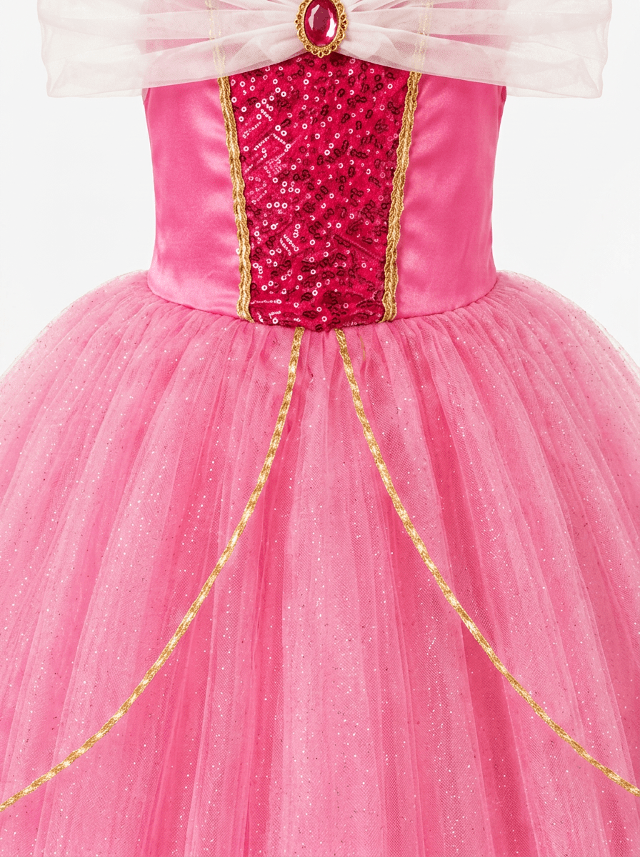 Glow in the Dark Princess Costume for Girls | Rainbow LED Light - Up Tulle Dress for Birthday Party, Cosplay, Halloween Outfit with Magic Glow - Uporpor