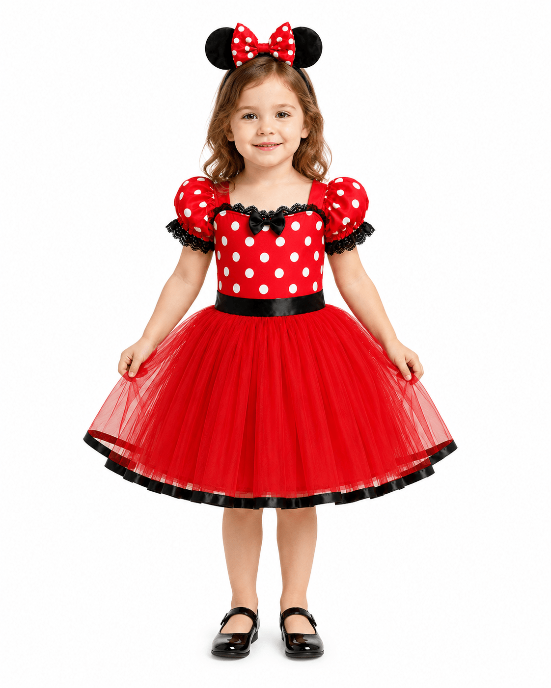 Glow - in - the - Dark Princess Dress: Sparkly LED Fairy Outfit for Magical Birthday Parties - Uporpor
