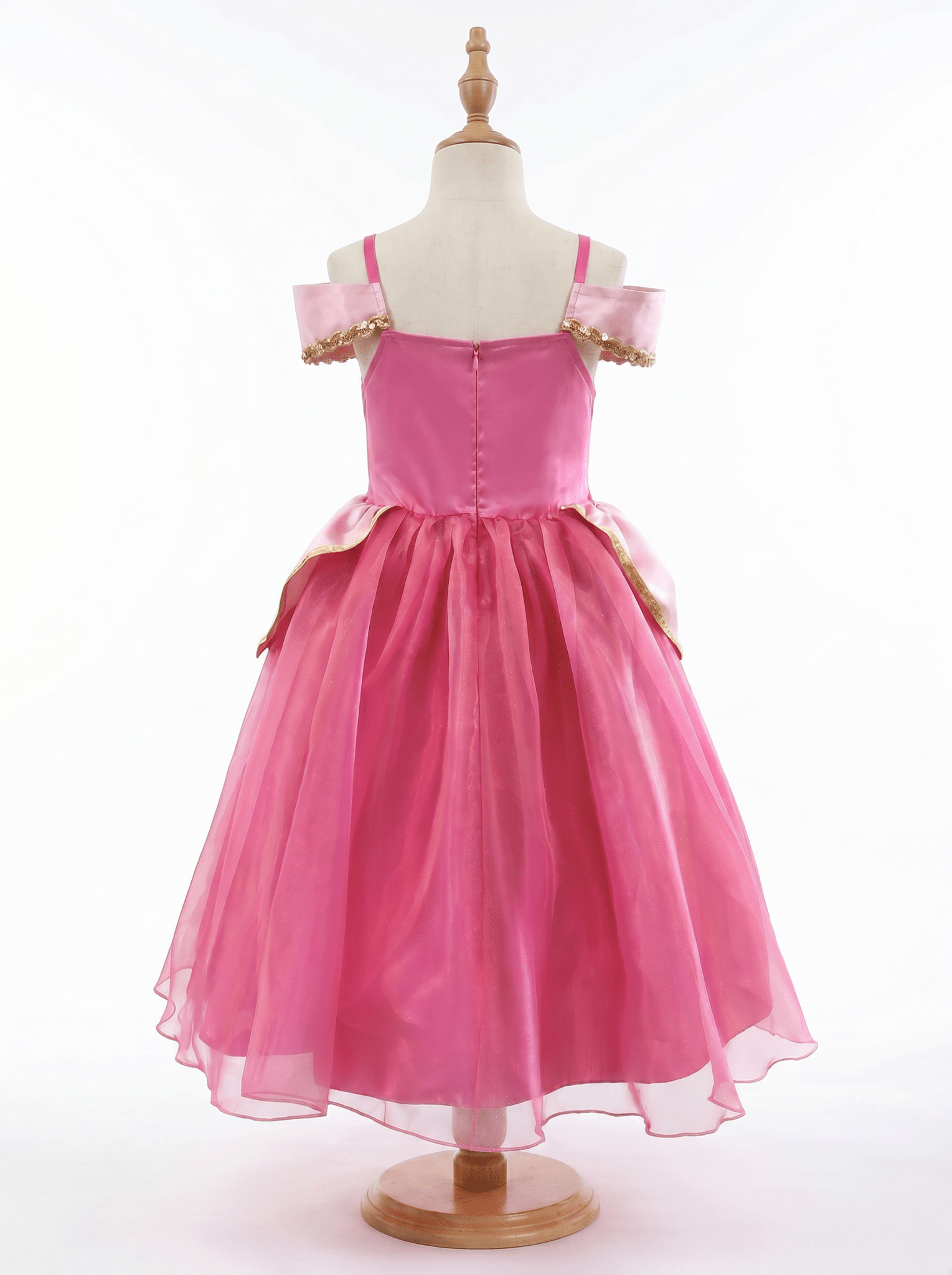Glow - in - the - Dark Rainbow Princess Gown: Magical LED Light - Up Party Dress for Little Girls - Uporpor