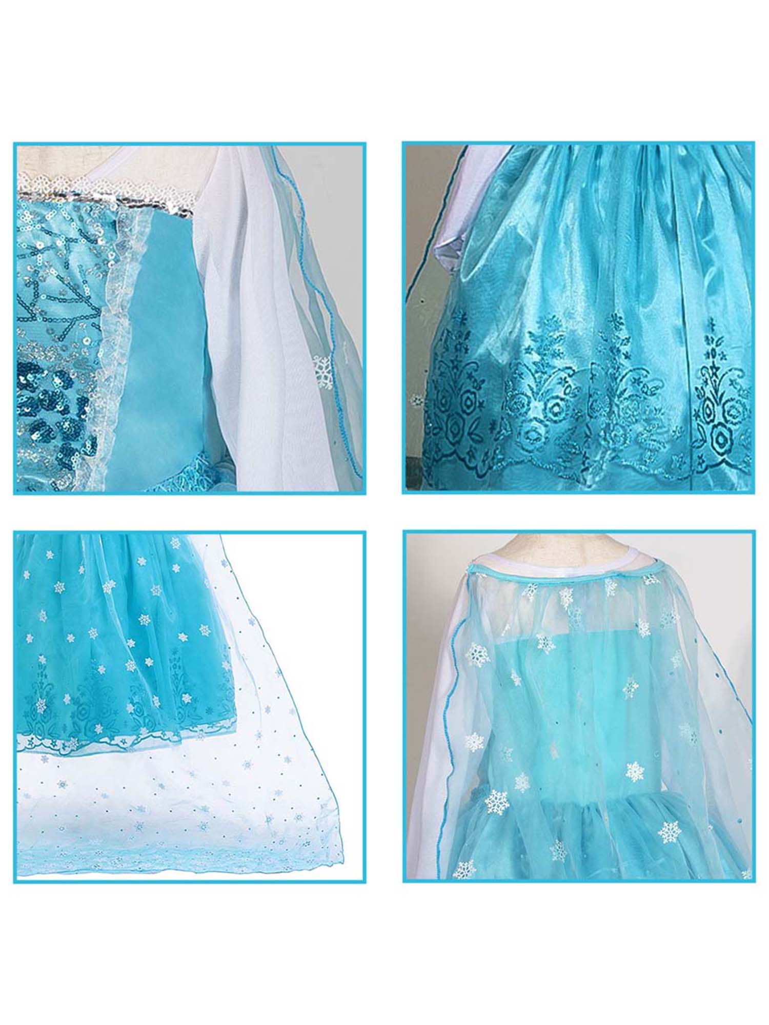 Glowing Long Sleeve Princess Dress for Girls – Elegant Light - Up Party Gown - Uporpor