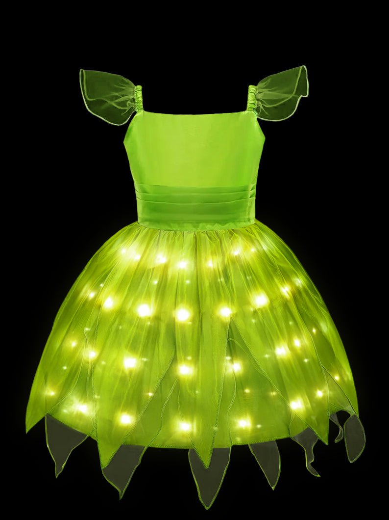 Glowing short - sleeve TinkerBell Costume with Accessories - Uporpor