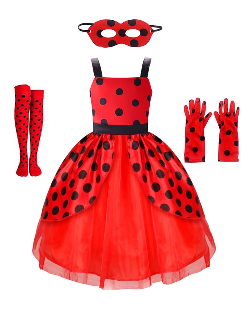 Ladybug Light up Costume Girls Dress Up Set - Uporpor