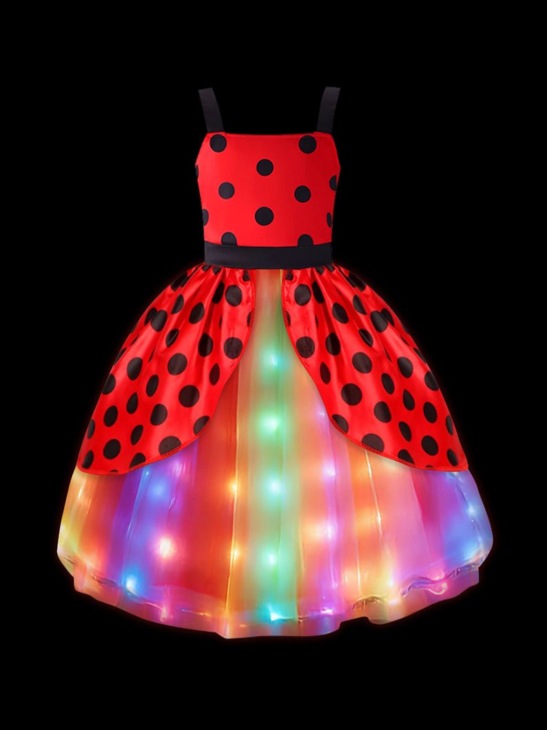 Ladybug Light up Costume Girls Dress Up Set - Uporpor