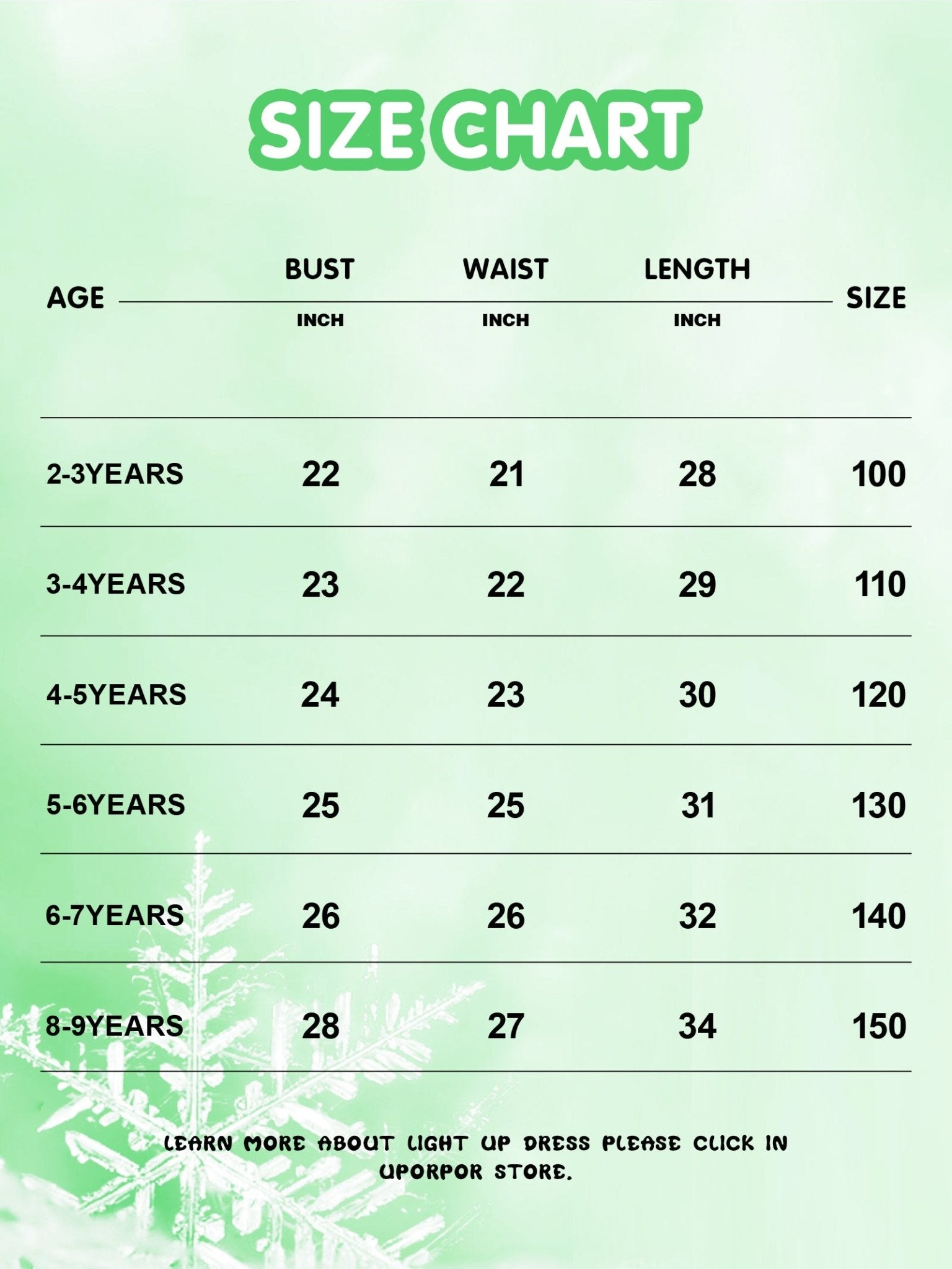 LED Green Princess Dress Costume for Girls - Uporpor