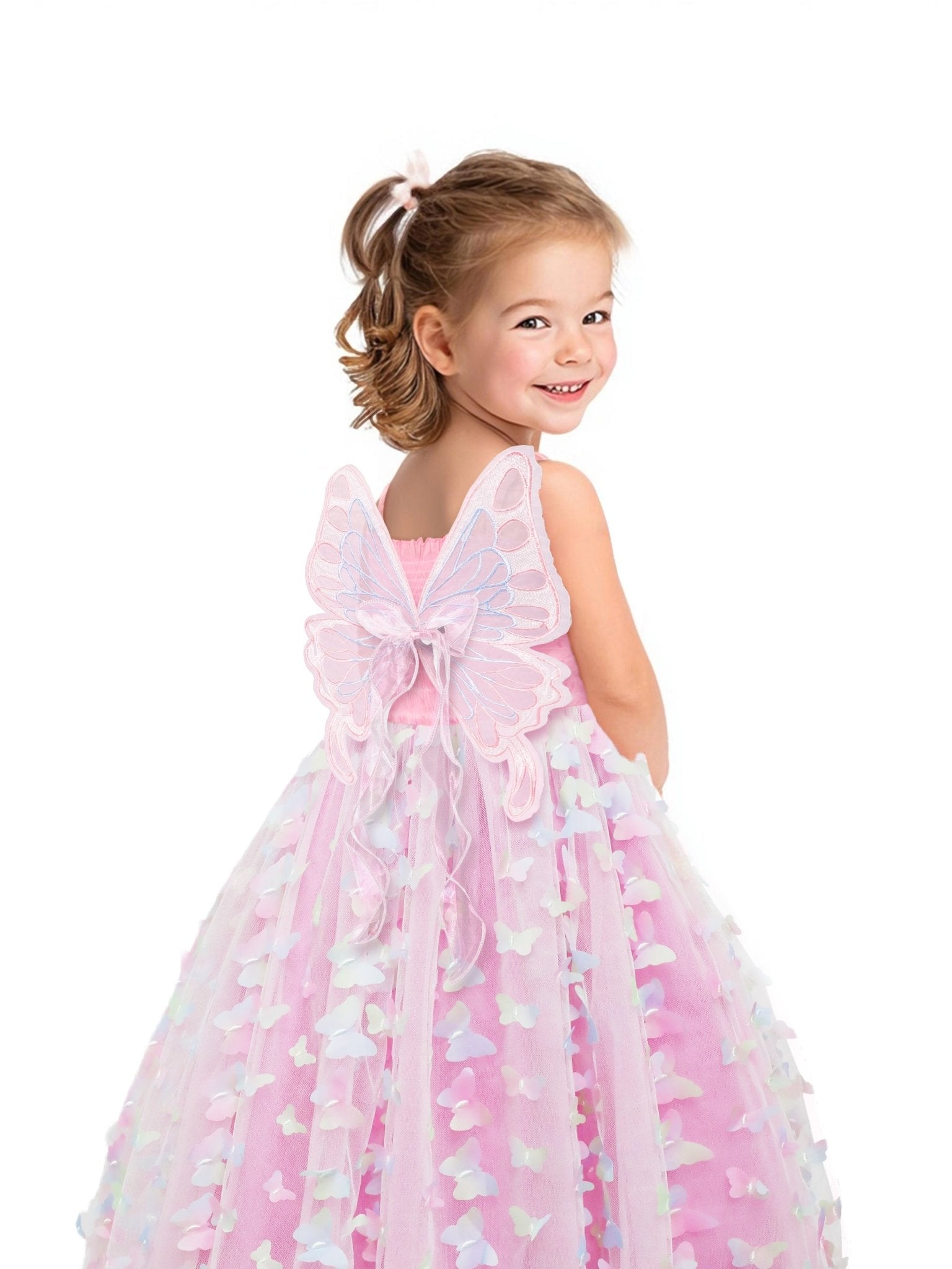 Light up Girls Fairy Wings Butterfly Party Costume - Uporpor