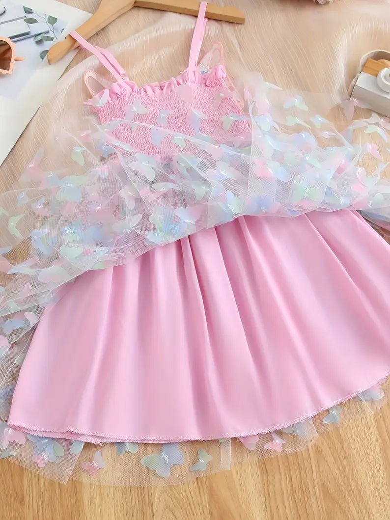 Light Up Girls Fairy Wings Butterfly Princess Dress - Uporpor