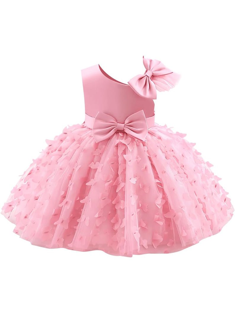 Light Up Gorgeous Butterfly Sleeveless Tutu Dress with Bows for Toddler Girls - Uporpor