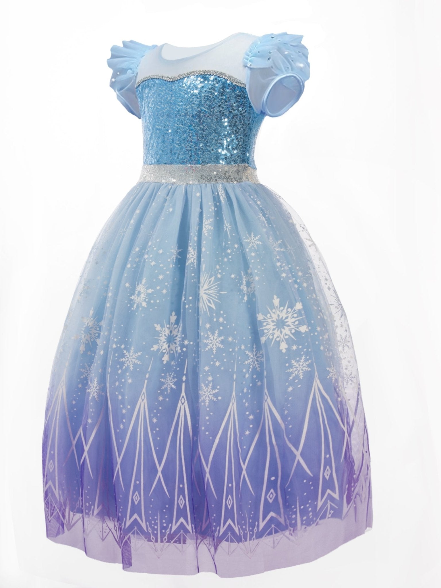 Light Up Ice Queen Costume and Personalised portrait Free - Uporpor