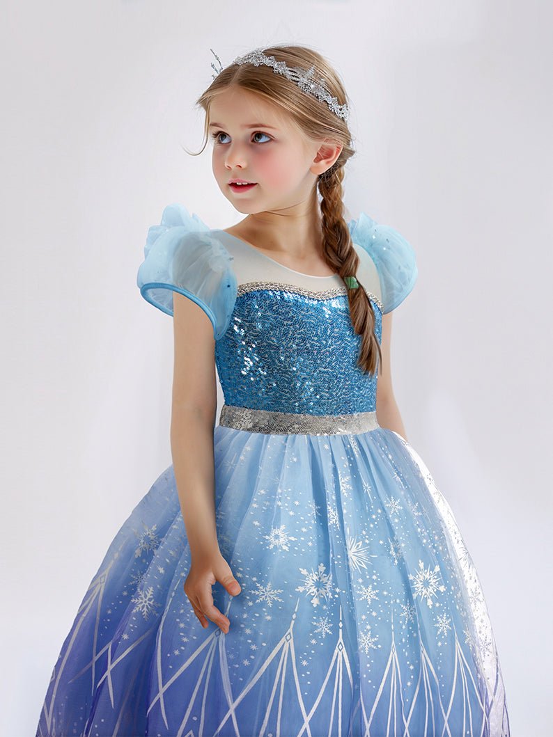 Light Up Ice Queen Costume and Personalised portrait Free - Uporpor