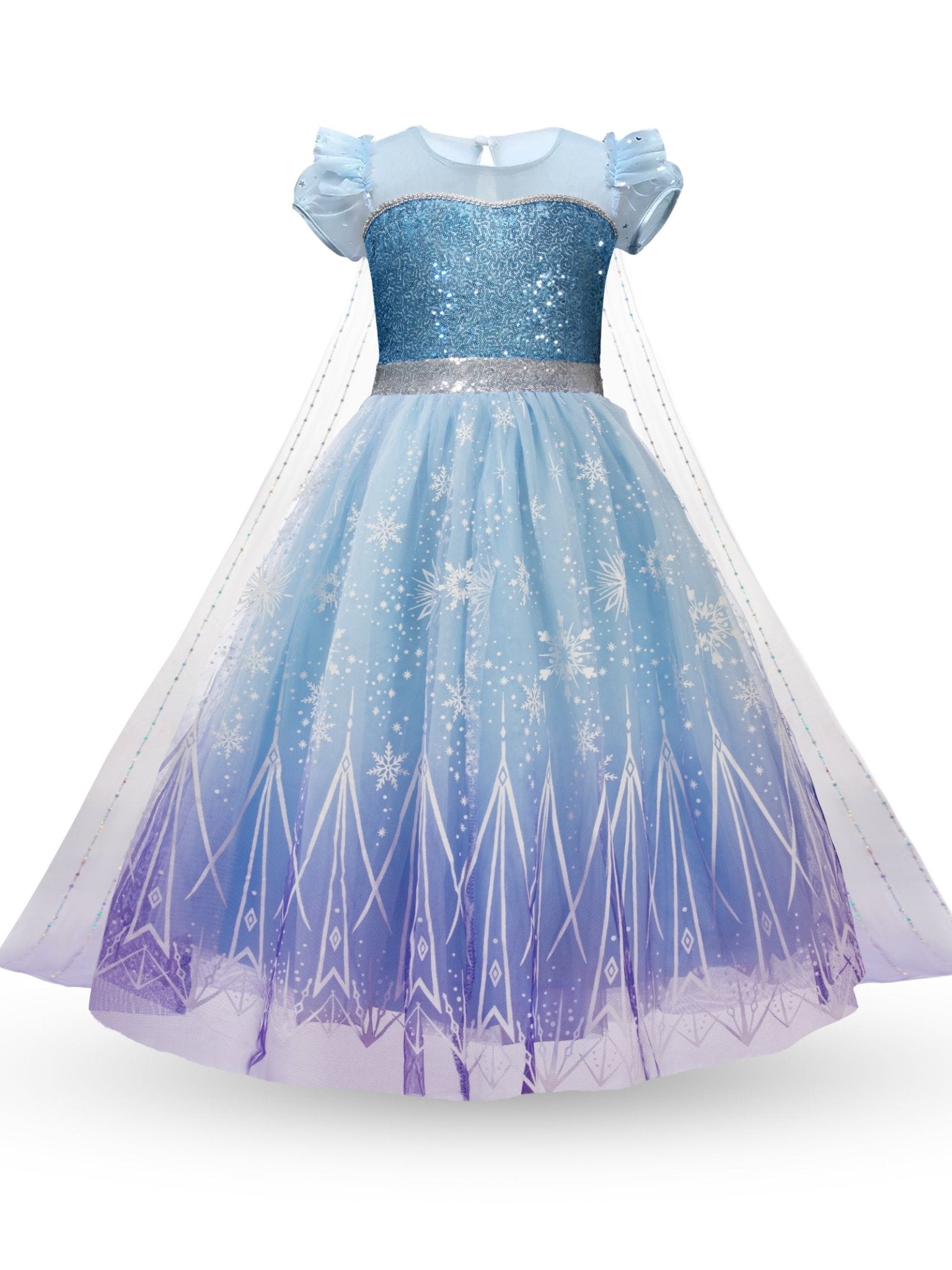 Light Up Ice Queen Costume and Personalised portrait Free - Uporpor