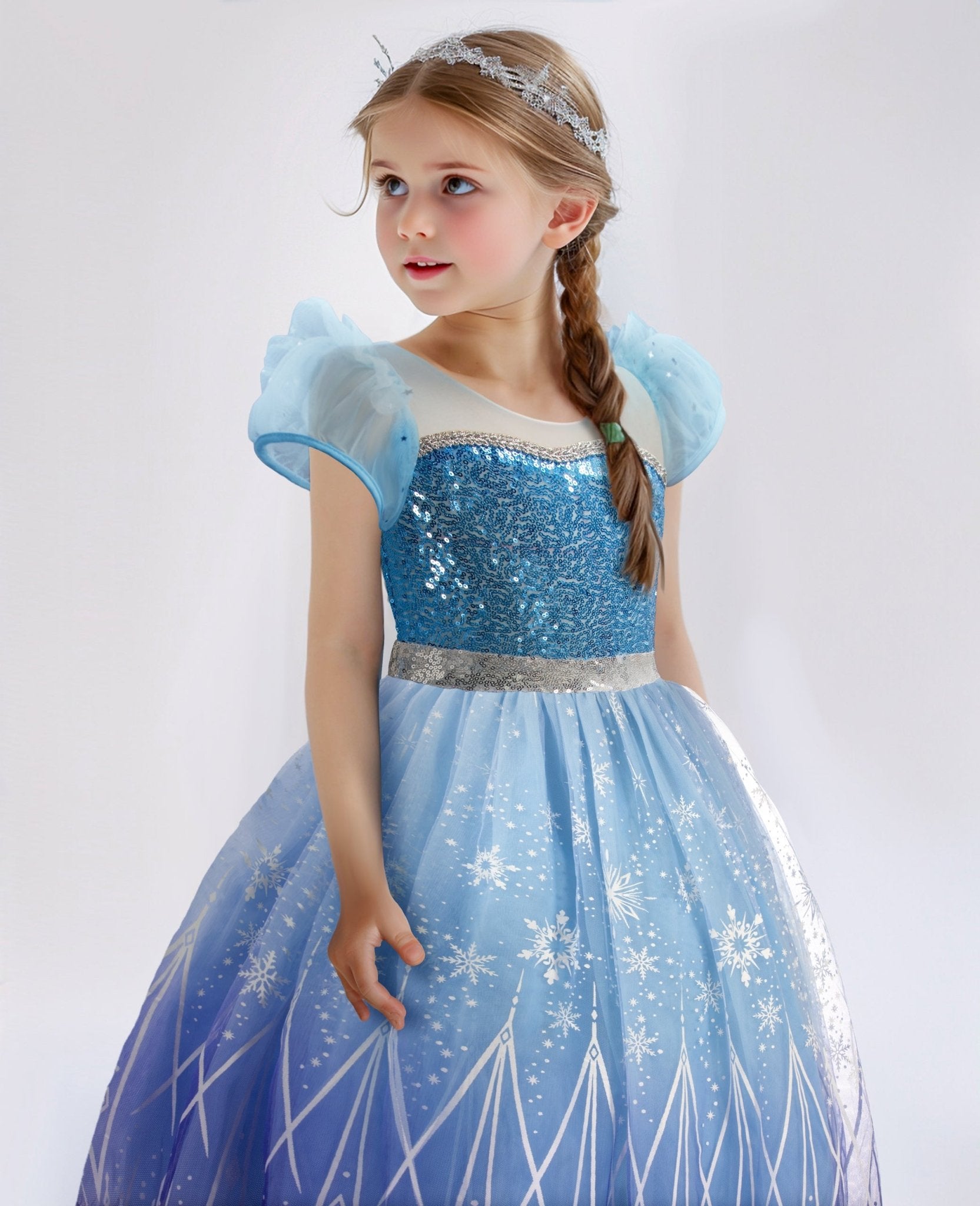 Light Up Ice Queen Costume For Girl - Uporpor