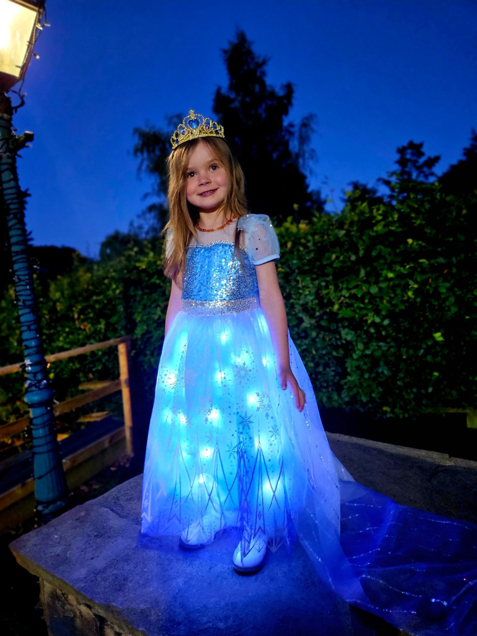 Light Up Ice Queen Costume For Girl - Uporpor