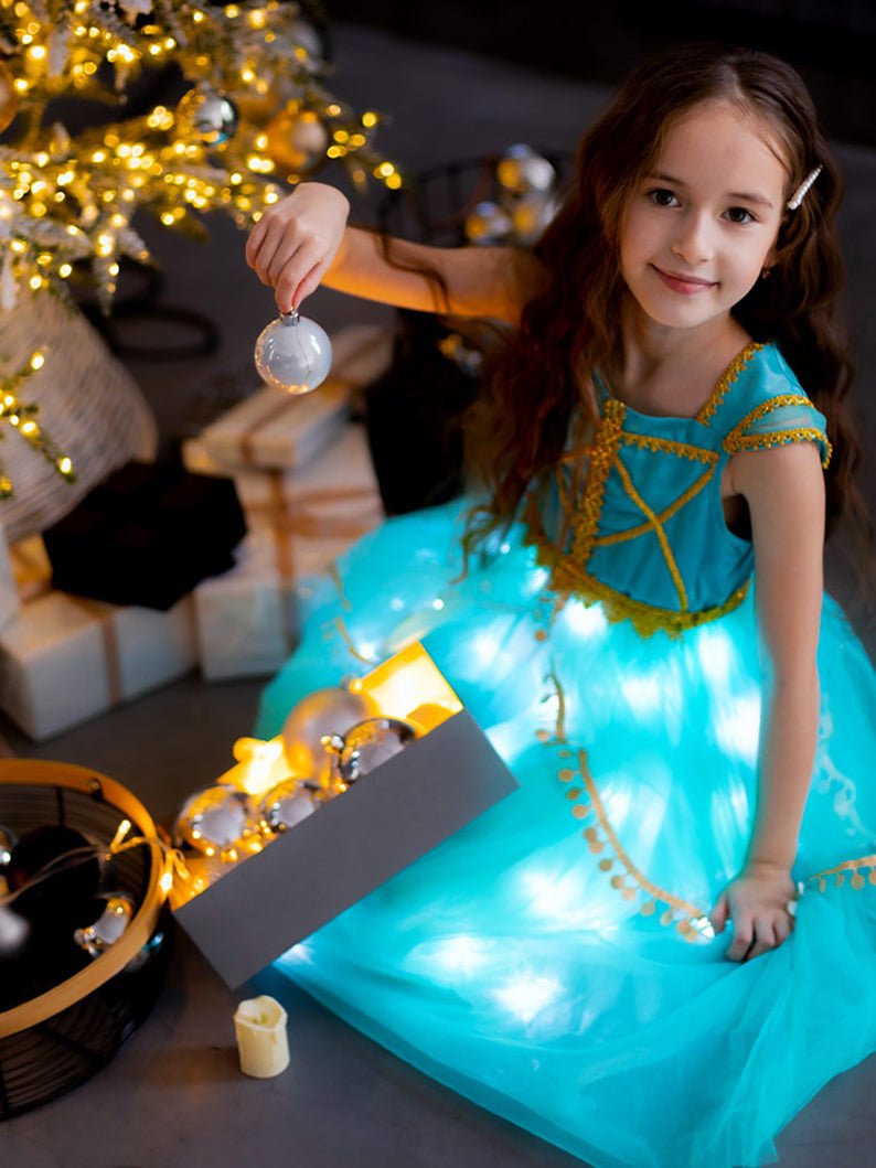 Light Up Jasmine Costume Princess Dresses for Party - Uporpor - Uporpor