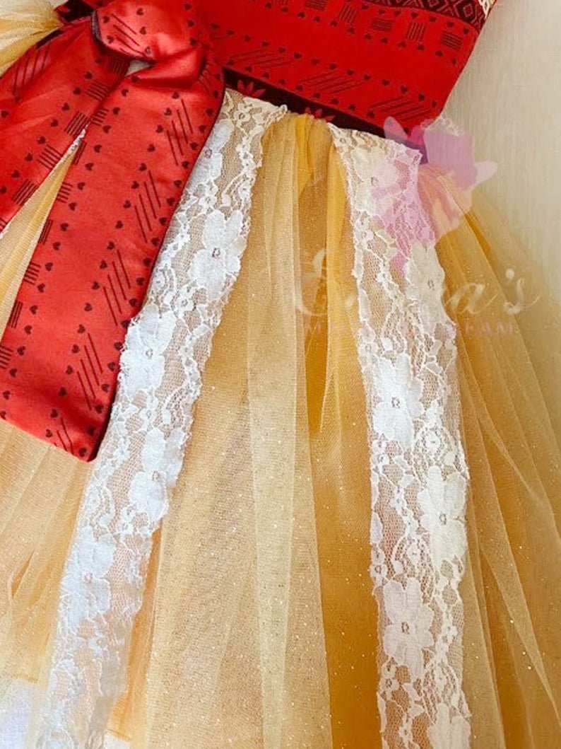 Light up Moana Girls Princess Costume Dress - UPORPOR - Uporpor