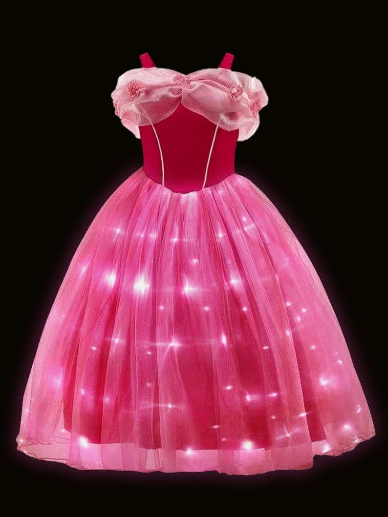 Light - up Off - shoulder Dresses Aurora Princess For Girls' Party - Uporpor - Uporpor