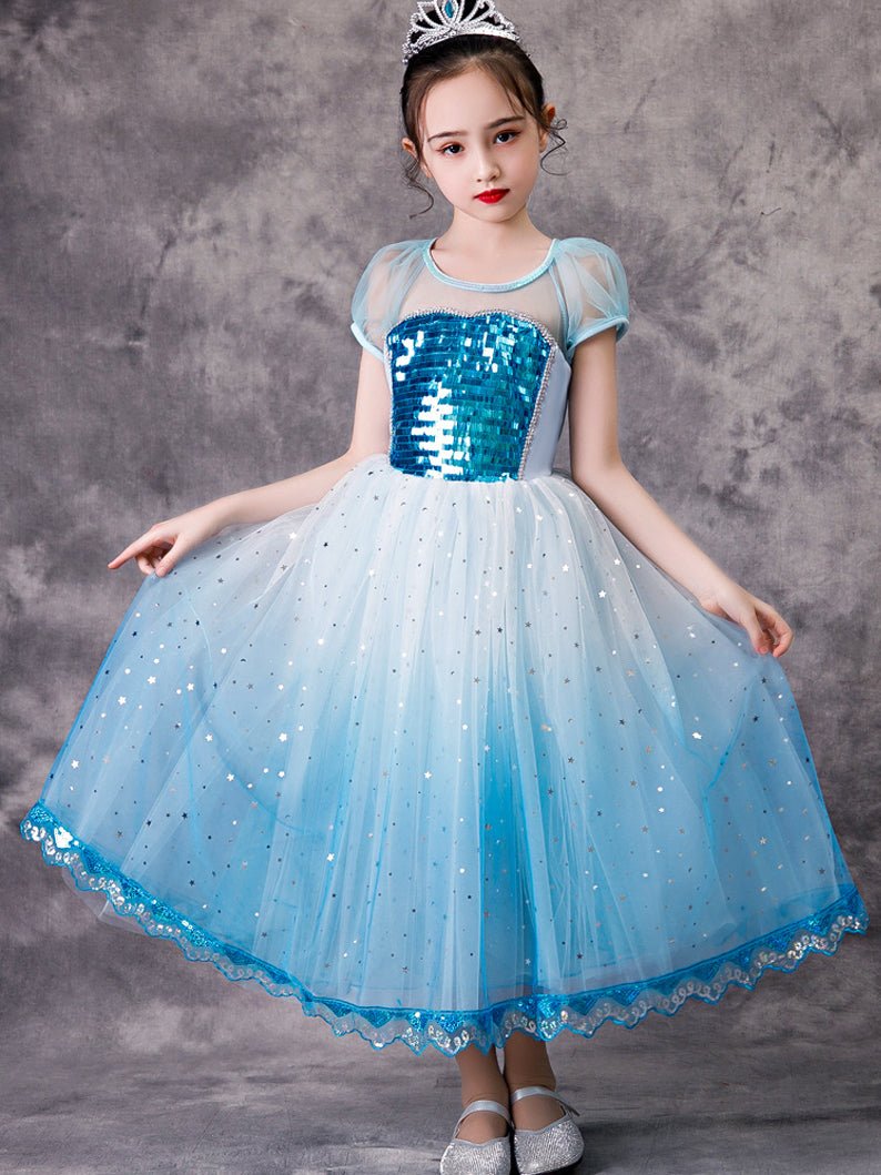 Light Up Princess Blue Ice Queen Dress - Uporpor - Uporpor