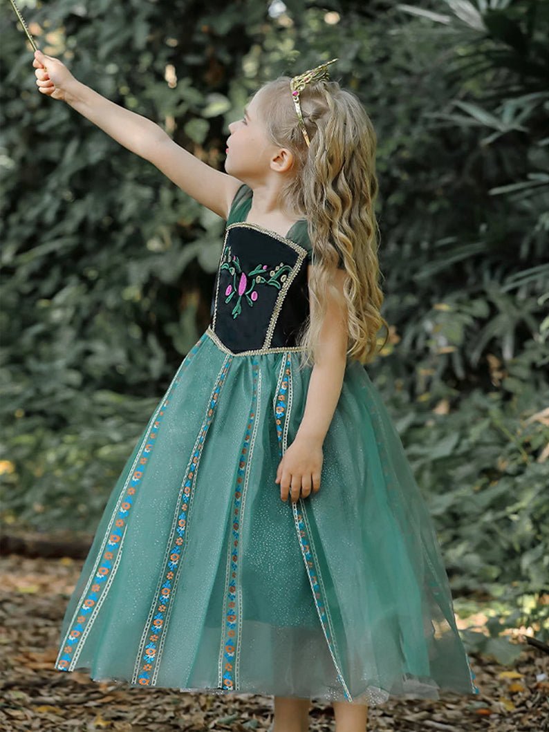 Light Up Princess Costume Anna Party Dress for Girls - Uporpor - Uporpor