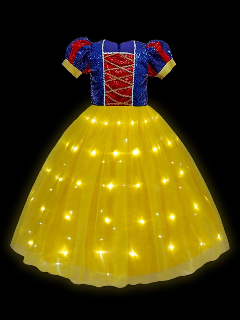 Light Up Princess Dress for Girls – Glowing Costume for Special Events - Uporpor