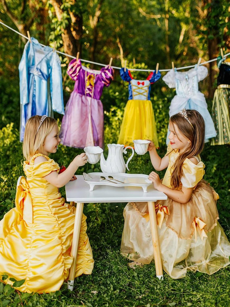 Light Up Princess Dress - up Clothes Beauty and Beast Costume for a Girl - UPORPOR - Uporpor
