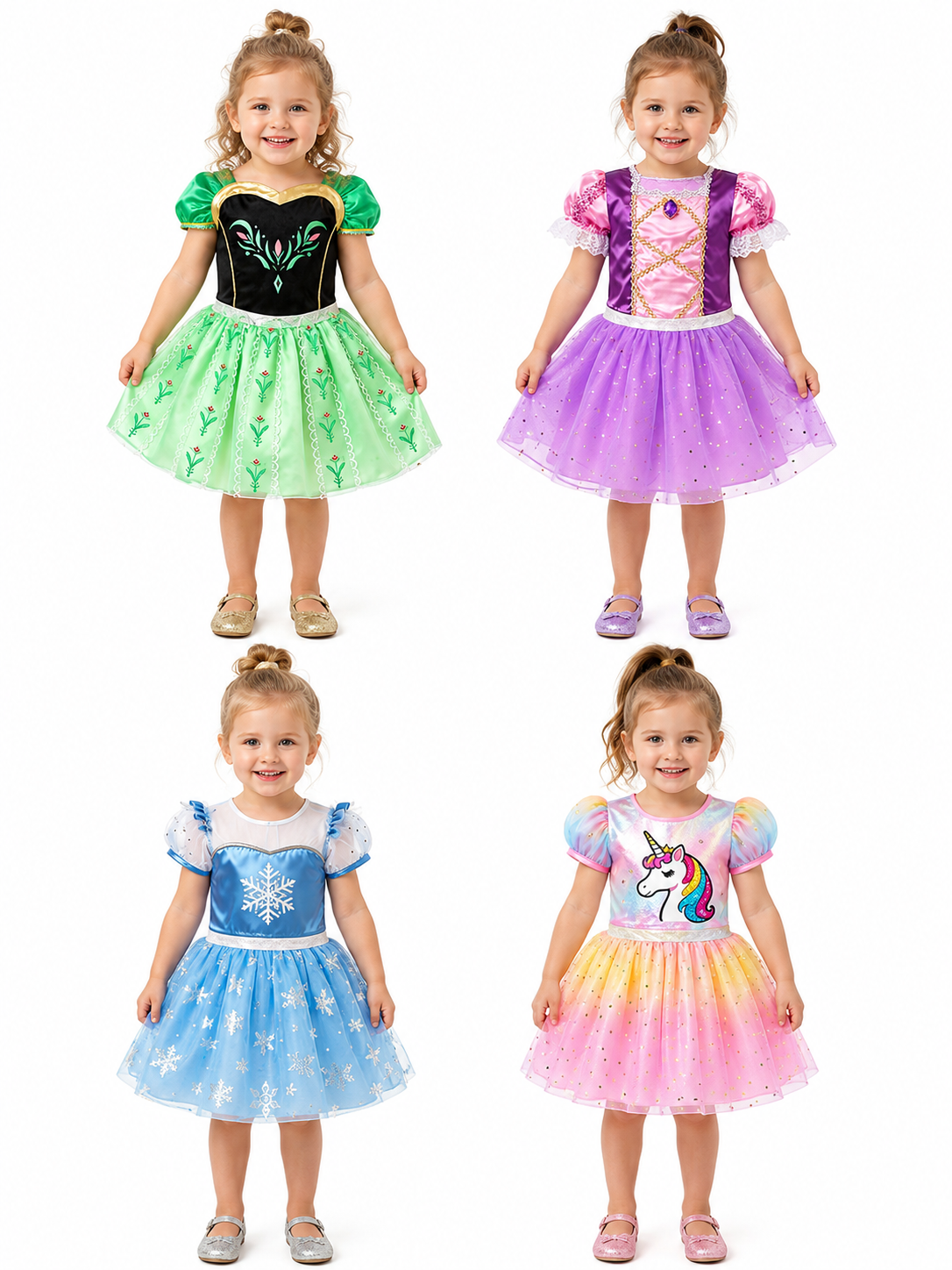 Light Up Princess Dress Up Girl Role Play Costume Gift Set - Uporpor