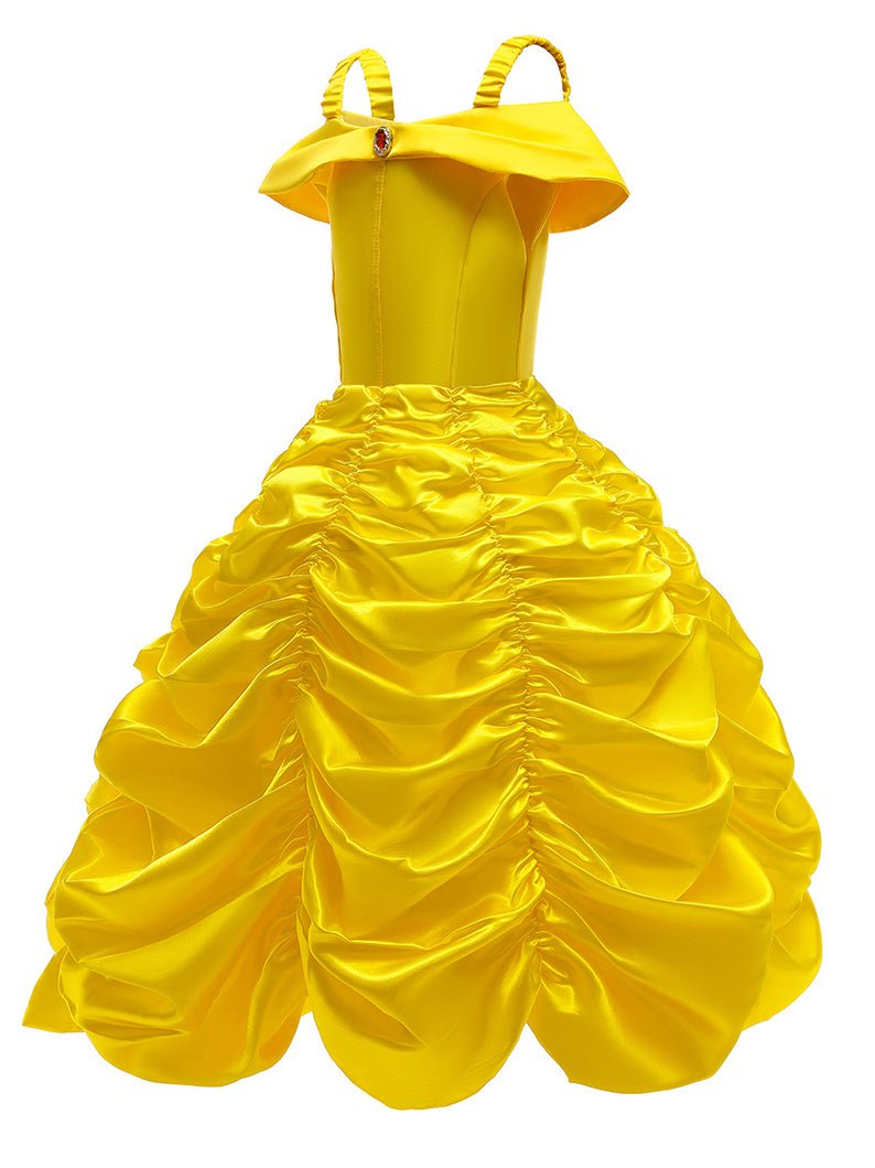 Light Up Princess for Girls Off Shoulder Layered Dress - UPORPOR - Uporpor