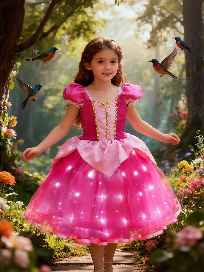 Light up Sleep Beauty Princess Dress (Short dress) - Uporpor