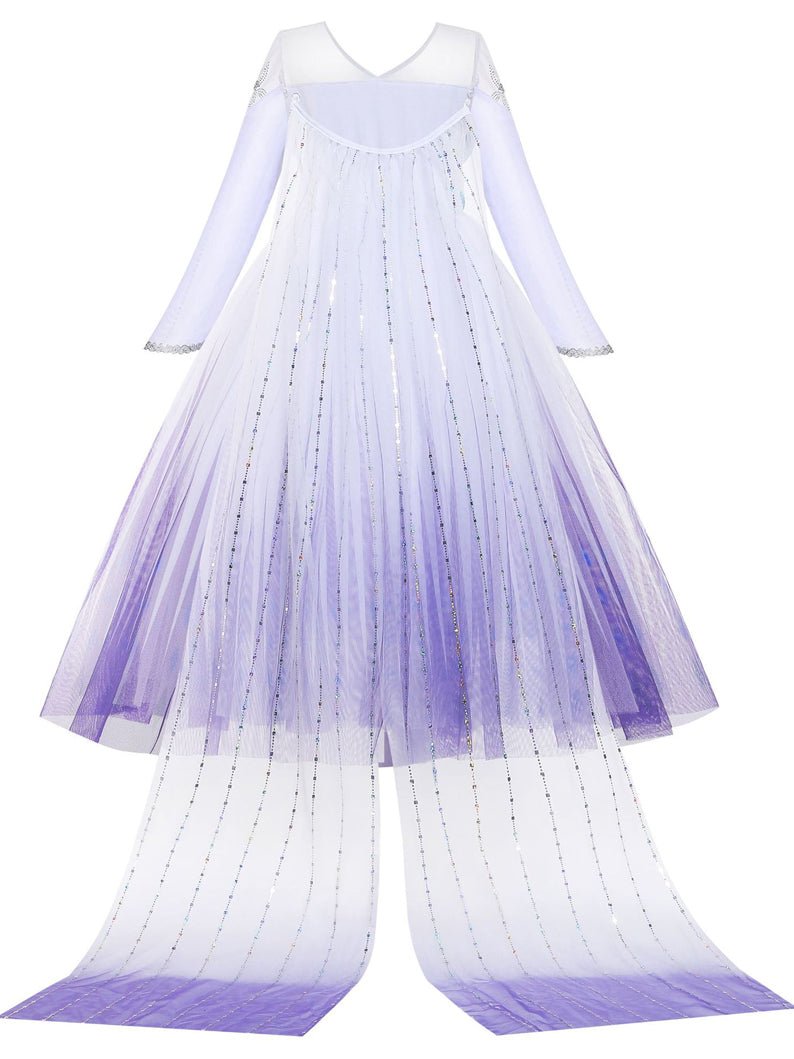 Light up Snow Queen Princess Dresses for Girls Party - Uporpor - Uporpor