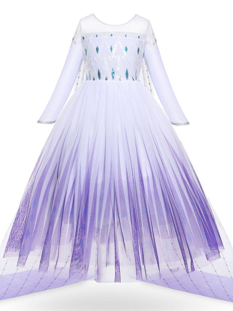 Light up Snow Queen Princess Dresses for Girls Party - Uporpor - Uporpor