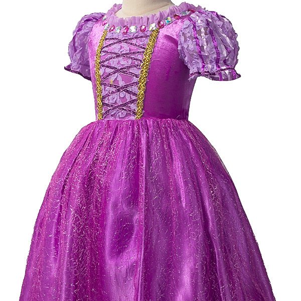 Light Up Sparkling Princess Dress Costume for Little Girls - Uporpor