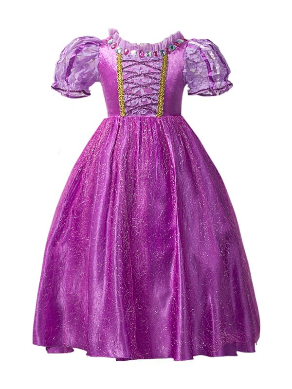 Light Up Sparkling Princess Dress Costume for Little Girls - Uporpor
