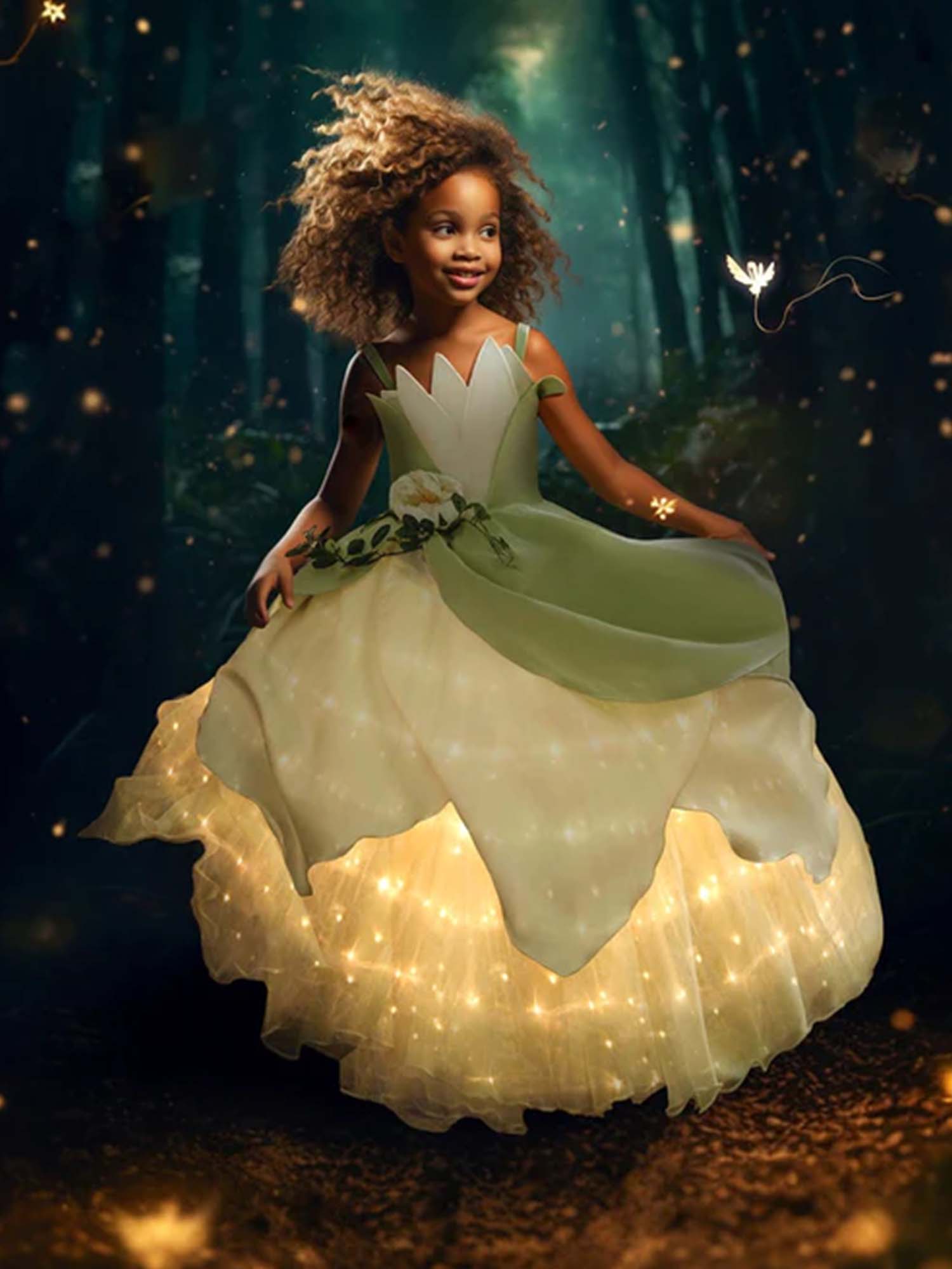 Magical Light Up Princess Dress for Girls - Perfect for Parties & Birthdays - Uporpor
