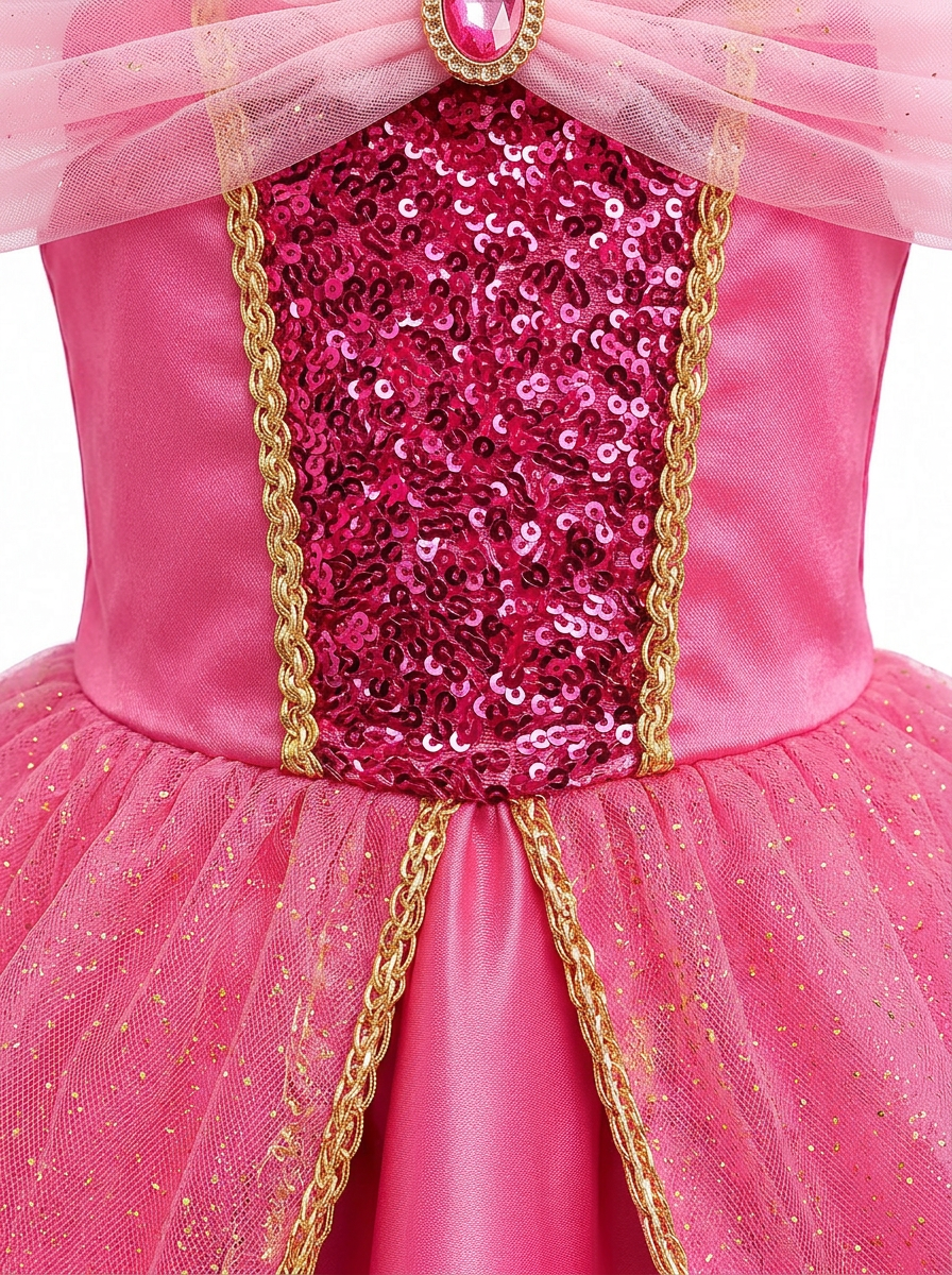 Magical Rainbow LED Princess Dress for Girls | Vertical Gradient Glowing Tulle Party Gown, Light - Up Fairy Toddler Cosplay Clothes - Uporpor
