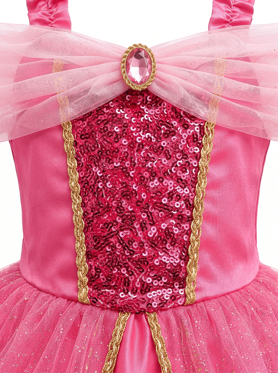 Magical Rainbow LED Princess Dress for Girls | Vertical Gradient Glowing Tulle Party Gown, Light - Up Fairy Toddler Cosplay Clothes - Uporpor