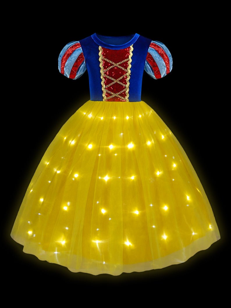 New Snow white Sparkling Light up Costume - Uporpor