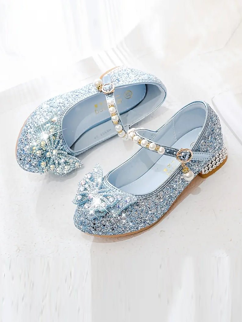 Pearl Bowknot High Heel Pumps for Girls Party - Uporpor