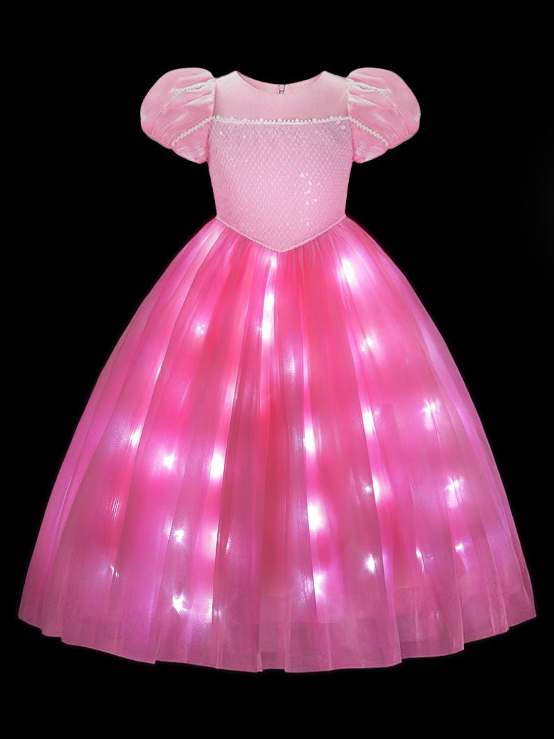 Pink Birthday Light up Princess Dress - Uporpor