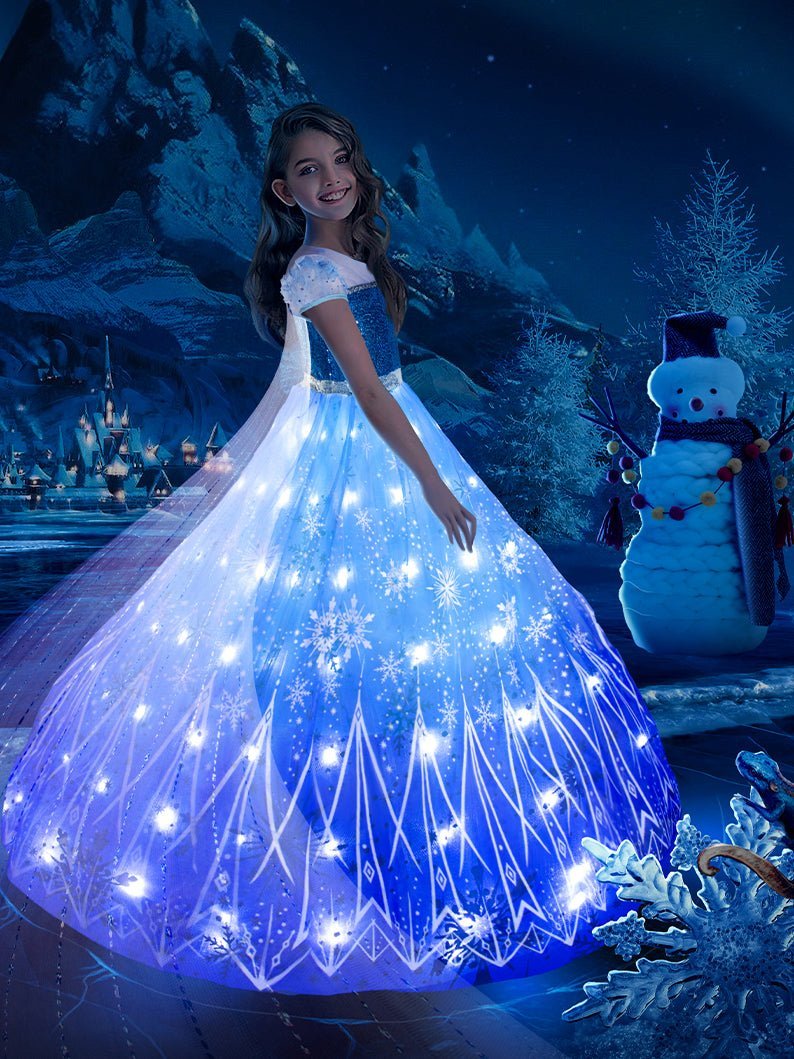 Princess Dream Come True Set: Light - up Dress + Custom LIight up Portrait - Uporpor