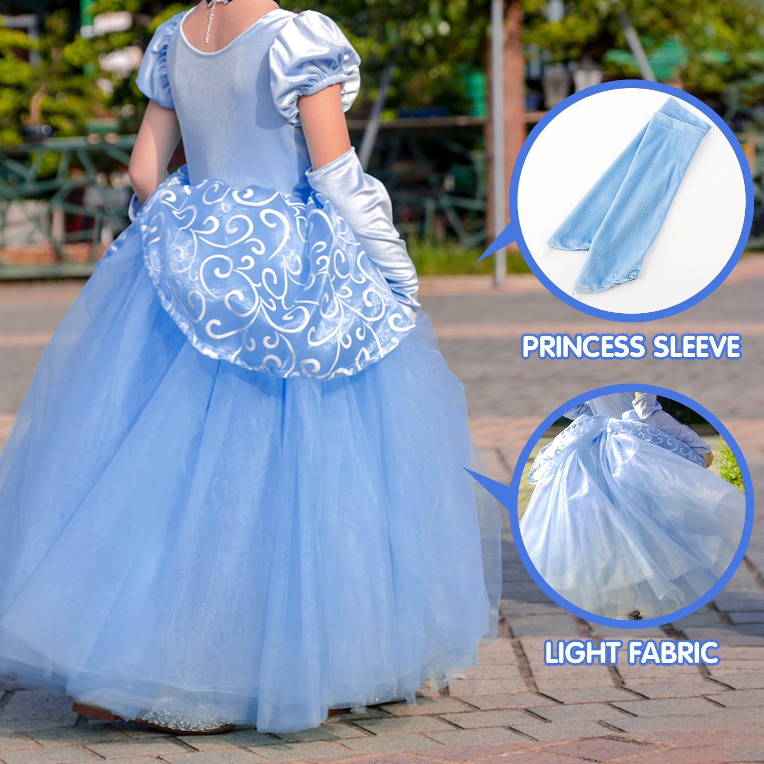 Light up Cinderella Dresses For Kids Uporpor