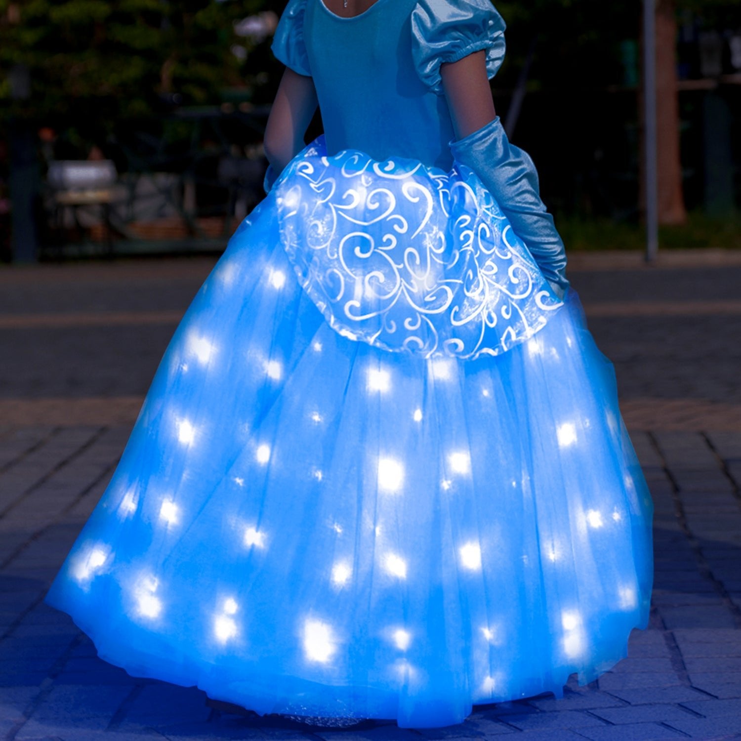 Light up Cinderella Dresses For Kids Uporpor