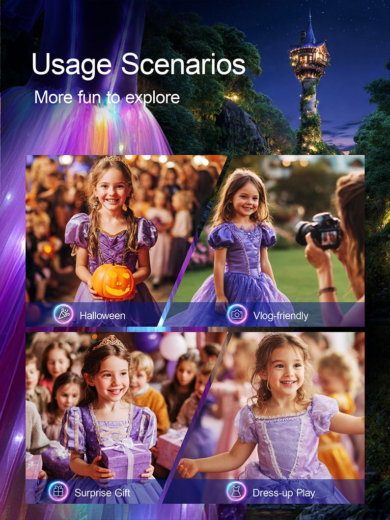 Princess Set Light Up Costume For Girl 5 - Uporpor