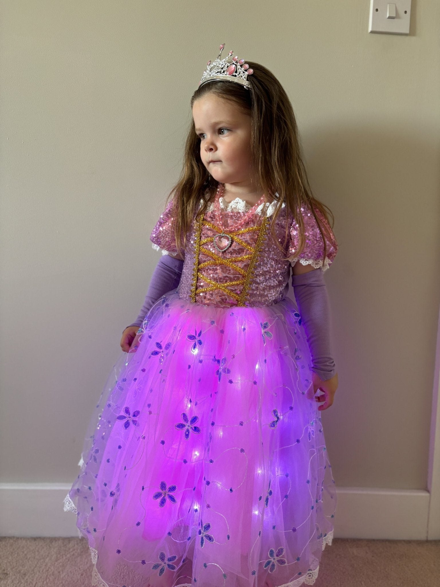 Queen Light Up Dress for Girls - Birthday Party Costume - Uporpor