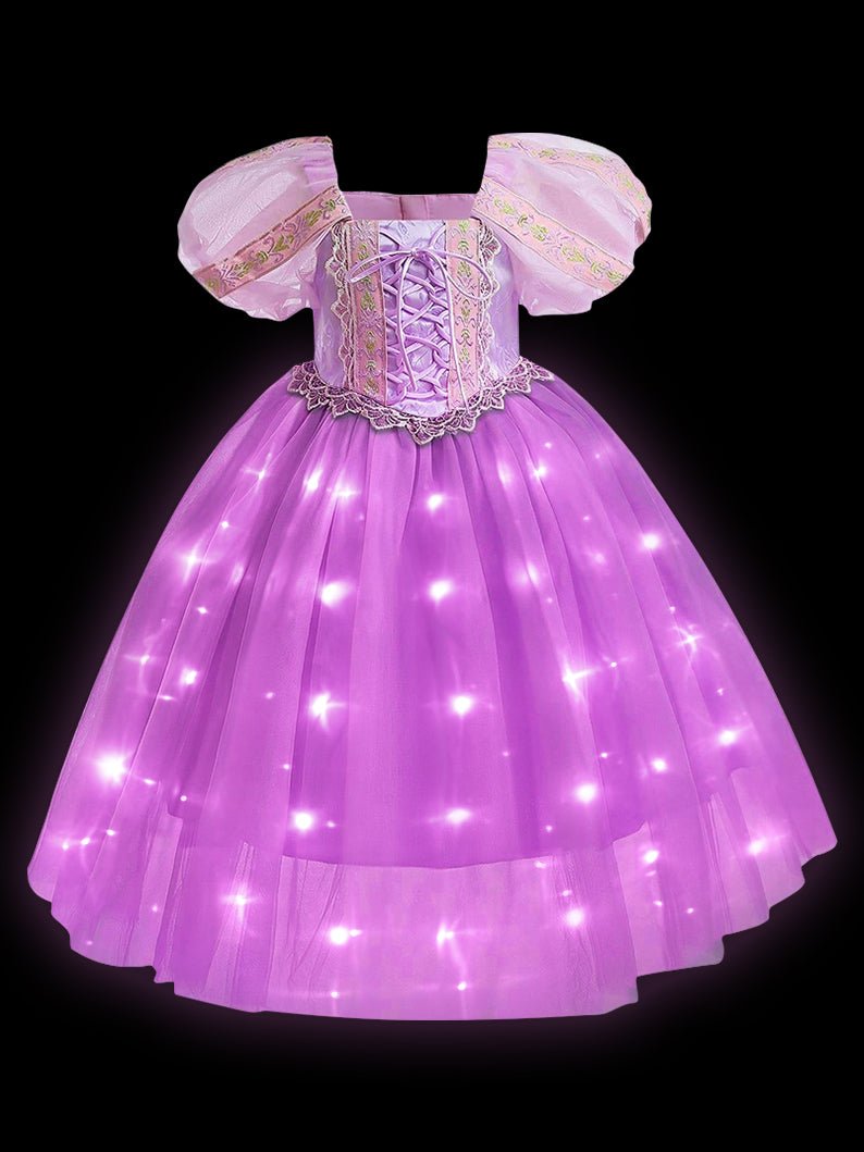 Rapunzel Girls Glowing Mesh Dress - Uporpor