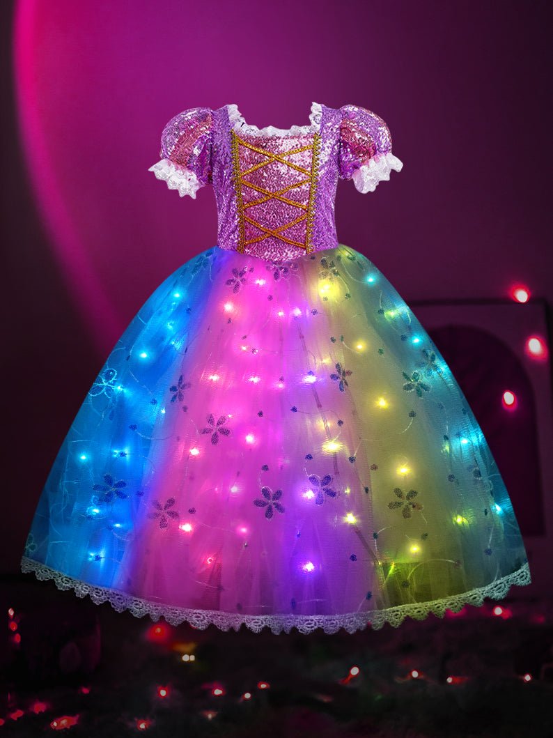 Rapunzel Multi Light Up Party Dress - Uporpor