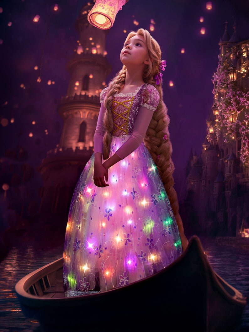 Rapunzel Multi Light Up Party Dress - Uporpor